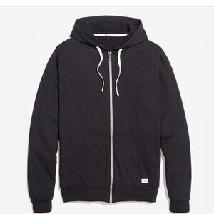 Marine Layer men's Afternoon Hoodie in Black full zip. size XL. **Logo
